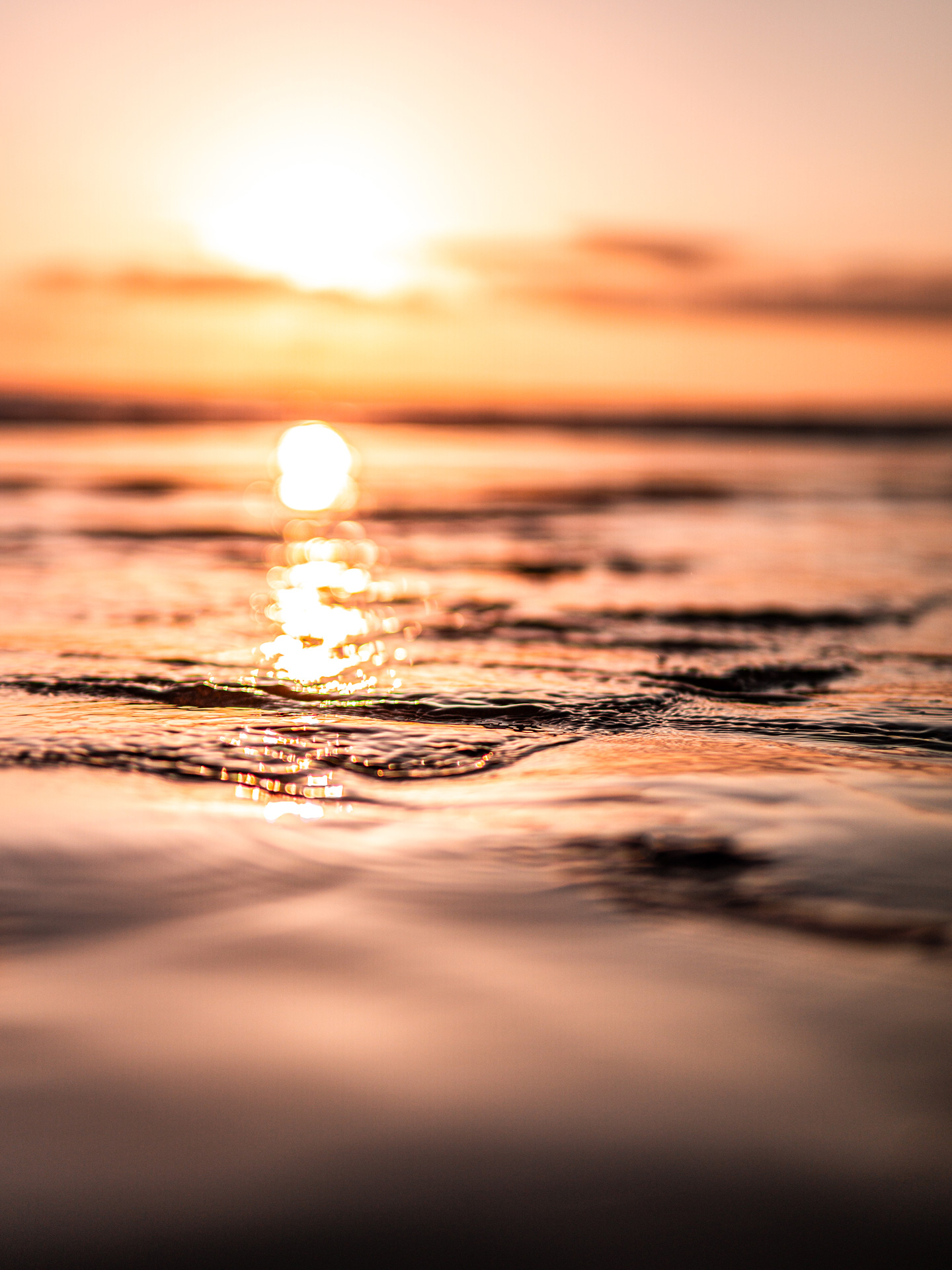 photo de la mer au Maroc au coucher de soleil