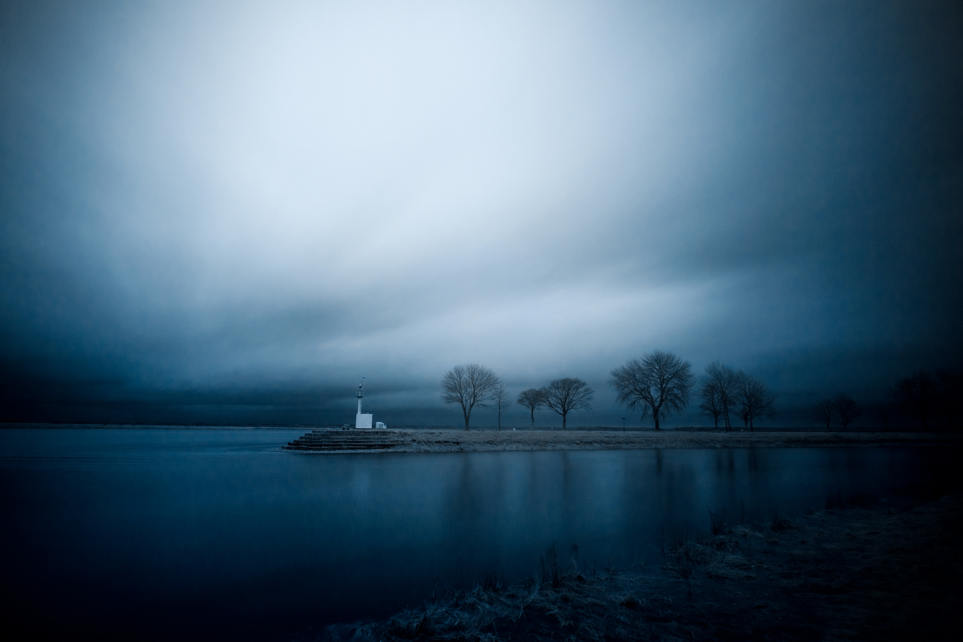 photo de paysage de Saint-Valery-Sur-Somme en infrarouge