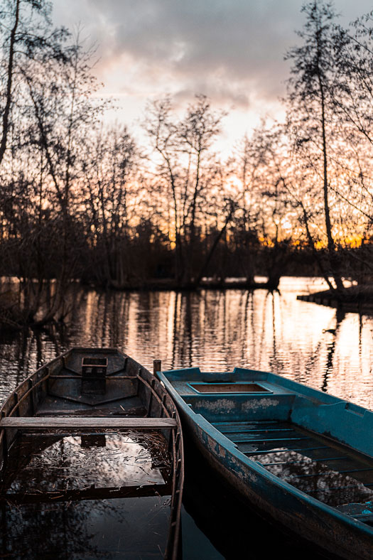 photo de paysage de barques aux hortillonages d'Amiens carousel desktop